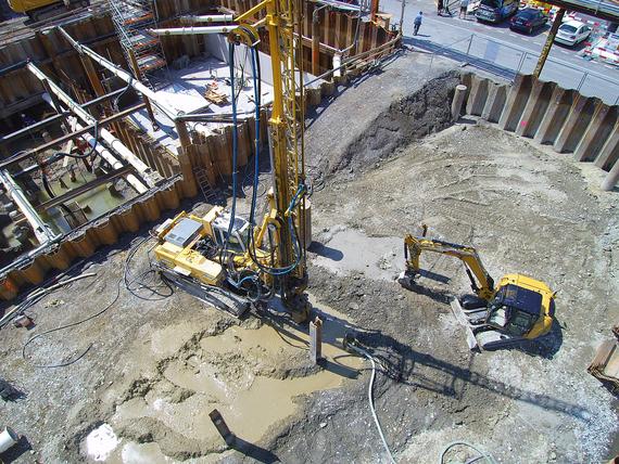 Keller-MTS Gründung mittels Soilcrete für Hotel Titlis Palace