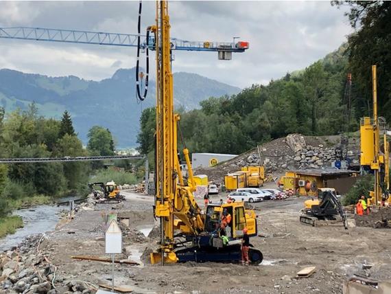 Keller-MTS Herstellung Baugrube Sarnen